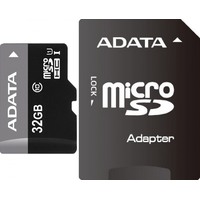 ADATA карта памяти microsd 32gb microsdhc class 10 uhs-i ausdh32guicl10-ra1 adapter 580752