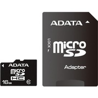 ADATA MicroSDHC (Class 10) 16GB with adapter