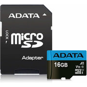 ADATA Premier microSDHC UHS-I Class10 V10 A1 16GB with adapter фото