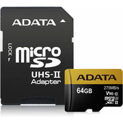 ADATA Premier One microSDXC UHS-II U3 Class 10 64GB with adapter фото