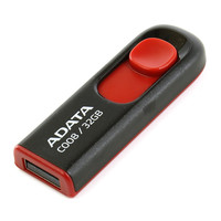 ADATA USB Flash Drive 32Gb - C008 Classic Black-Red AC008-32G-RKD 571263