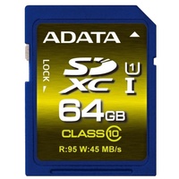 ADATA Premier Pro SDXC Class 10 UHS-I U1 64GB