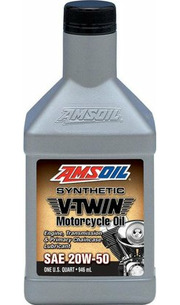 Amsoil Synthetic V-Twin Motorcycle Oil 20W-50 0.946 л фото