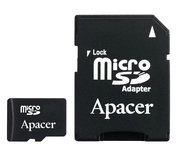 Apacer microSDXC Card Class 10 UHS-I U1 64GB + SD adapter фото