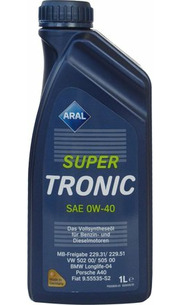 Aral SUPERTRONIC 0W-40 1 л фото