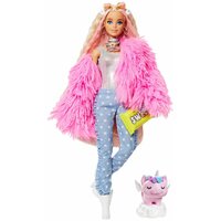 Barbie Экстра в розовой куртке, GRN28