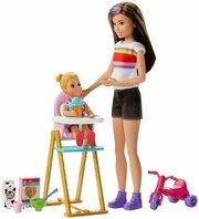 Barbie Skipper™ Babysitters Inc. Няня Скиппер, стульчик для кормления, GHV87 фото