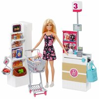 Barbie В супермаркете, 28 см, FRP01