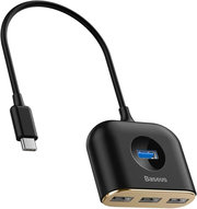 BASEUS Square Round 4 in 1 USB HUB Adapter фото