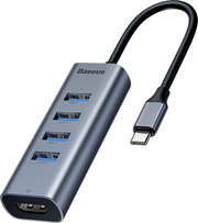 BASEUS Type-C to 4xUSB3.0+HDMI фото