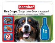 Beaphar Flea Drops для собак средних и крупных пород (1 пипетка) фото