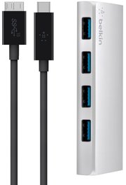 Belkin USB 3.0 4-Port Hub + USB-C Cable фото