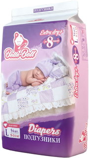 Belle-Bell Extra Dry Plus Diapers L / 54 pcs фото