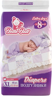 Belle-Bell Extra Dry Plus Diapers XL / 46 pcs фото