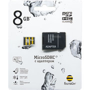 Билайн microSDHC 8GB Class 4 with adapter фото