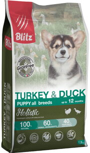 Blitz Puppy All Breeds Holistic Turkey/Duck фото