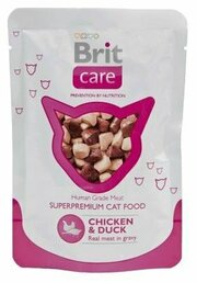 Brit Care, с курицей, с уткой 80 г (мини-филе) фото