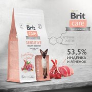 BRIT CARE супер-премиум с индейкой и ягнёнком для взрослых кошек 