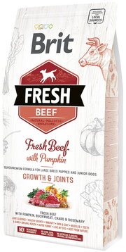 Brit Fresh Beef with Pumpkin Puppy Large фото