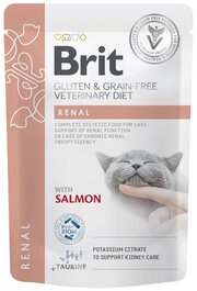 Brit Renal Cat Salmon Pouch 85 g фото