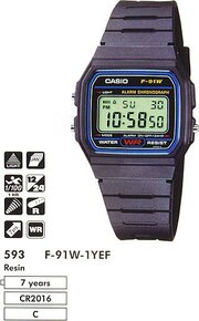 Casio F-91W-1Y фото