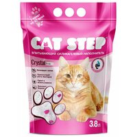 Cat Step Crystal Pink силикагелевый 3,8 л