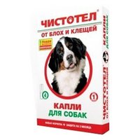 ЧИСТОТЕЛ Капли от блох и клещей для собак (4 пипетки)