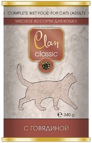 Clan Classic Adult Canned with Beef 0.34 kg фото