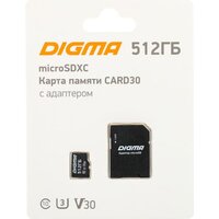 Digma MicroSDXC Class 10 Card30 DGFCA512A03