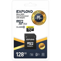 Exployd Premium Series microSDXC 128GB EX128GCSDXC10UHS-1-ELU3