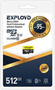 Exployd Premium Series microSDXC 512GB EX512GCSDXC10UHS-1-ELU3 фото