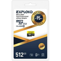 Exployd Premium Series microSDXC 512GB EX512GCSDXC10UHS-1-ELU3