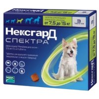 Фронтлайн (merial) НексгарД Спектра собаки 7.5-15 кг