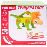 Fun red Triceratops FRCF002