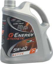 G-Energy SYNTHETIC ACTIVE 5W-40 4 л фото