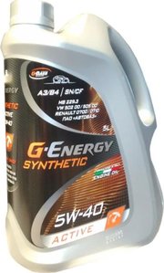 G-Energy SYNTHETIC ACTIVE 5W-40 5 л фото