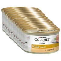 Gourmet Gold Консервированный корм для кошек, паштет с индейкой, 12 x 85 г