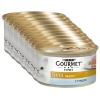 Gourmet Gold Консервированный корм для кошек, паштет с тунцом, 12 x 85 г