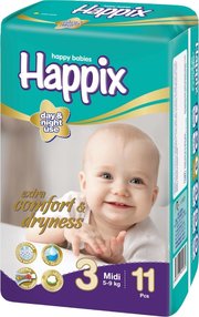 Happix Diapers 3 / 11 pcs фото