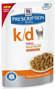 Hills PD Feline k/d Chicken Pouch 0.085 kg фото