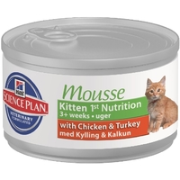 Hills SP Feline Kitten 1st Nutrition Mousse Chicken/Turkey 0.085 kg