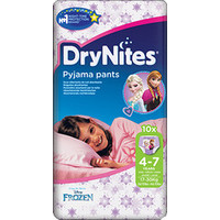 Huggies DryNites 4-7 лет для девочек