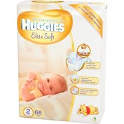 HUGGIES Elite Soft NewBorn 4-7 кг (66) фото