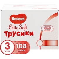 Huggies Elite Soft Pants 3 / 108 pcs