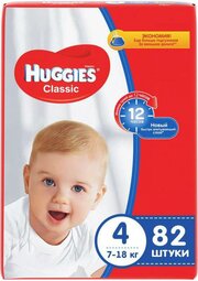 Huggies подгузники Classic 7-18 кг (82 шт) фото