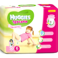 Huggies Tрусики-подгузники 6 для девочек