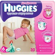 HUGGIES Трусики-подгузники для девочек 16-22 кг (30) фото