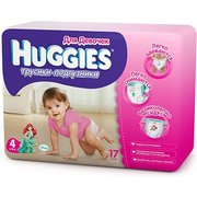 HUGGIES Трусики-подгузники для девочек 9-14 кг (17) фото