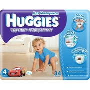 HUGGIES Трусики-подгузники для мальчиков 9-14 кг (34) фото