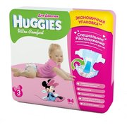 HUGGIES Ultra Comfort Girl 5-9 кг (94) фото